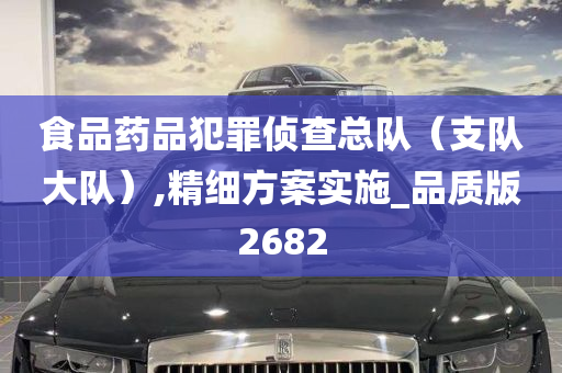 食品药品犯罪侦查总队（支队大队）,精细方案实施_品质版2682