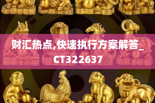 财汇热点,快速执行方案解答_CT322637