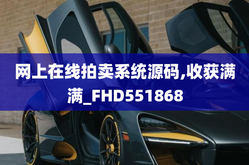 网上在线拍卖系统源码,收获满满_FHD551868