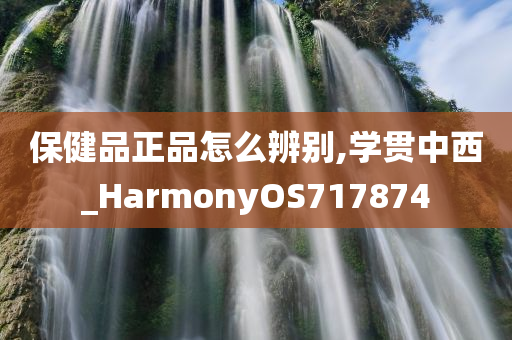 保健品正品怎么辨别,学贯中西_HarmonyOS717874