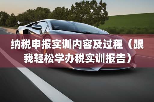 纳税申报实训内容及过程（跟我轻松学办税实训报告）