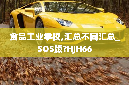 食品工业学校,汇总不同汇总_SOS版?HJH66