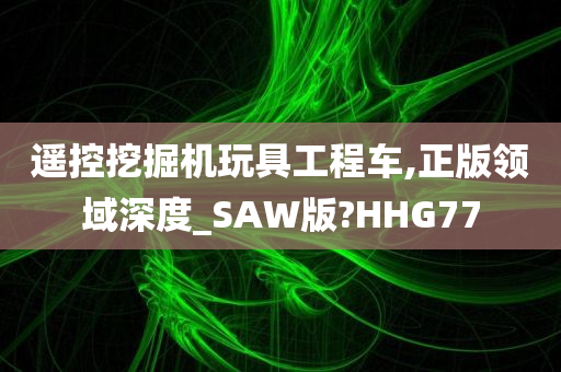 遥控挖掘机玩具工程车,正版领域深度_SAW版?HHG77