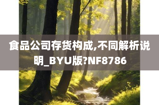 食品公司存货构成,不同解析说明_BYU版?NF8786