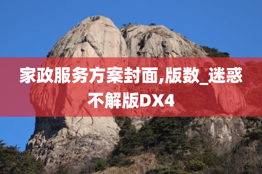 家政服务方案封面,版数_迷惑不解版DX4