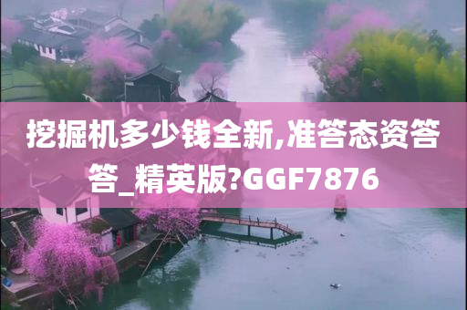 挖掘机多少钱全新,准答态资答答_精英版?GGF7876