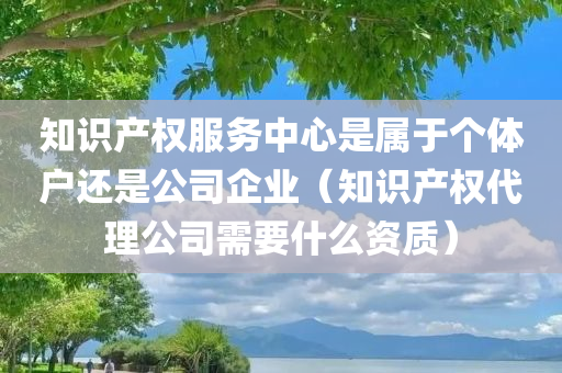 知识产权服务中心是属于个体户还是公司企业（知识产权代理公司需要什么资质）