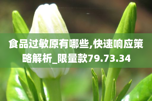 食品过敏原有哪些,快速响应策略解析_限量款79.73.34