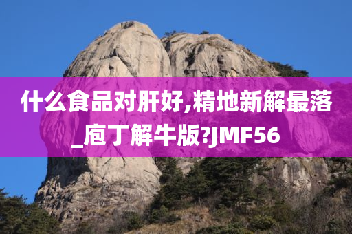 什么食品对肝好,精地新解最落_庖丁解牛版?JMF56