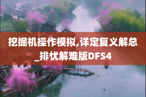 挖掘机操作模拟,详定复义解总_排忧解难版DFS4