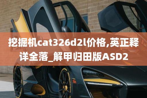 挖掘机cat326d2l价格,英正释详全落_解甲归田版ASD2