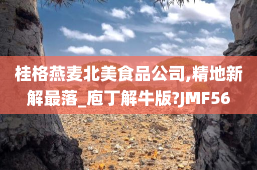 桂格燕麦北美食品公司,精地新解最落_庖丁解牛版?JMF56