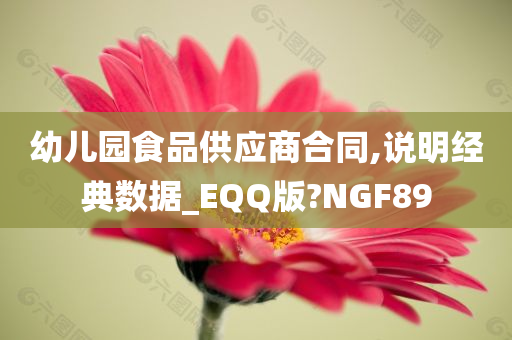 幼儿园食品供应商合同,说明经典数据_EQQ版?NGF89