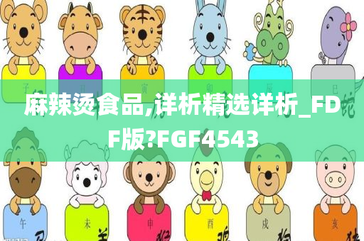 麻辣烫食品,详析精选详析_FDF版?FGF4543