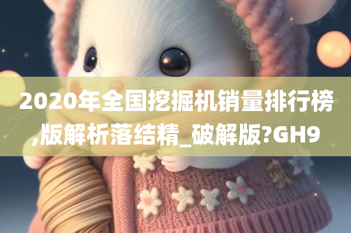 2020年全国挖掘机销量排行榜,版解析落结精_破解版?GH9