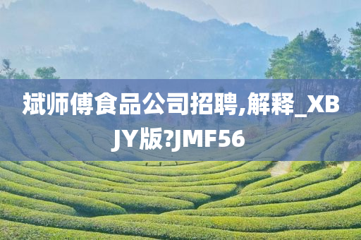 斌师傅食品公司招聘,解释_XBJY版?JMF56