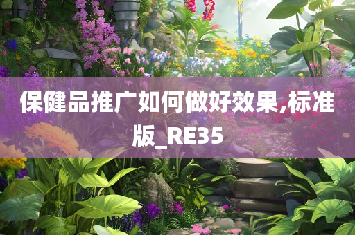 保健品推广如何做好效果,标准版_RE35