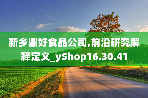 新乡鼎好食品公司,前沿研究解释定义_yShop16.30.41