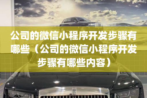 公司的微信小程序开发步骤有哪些（公司的微信小程序开发步骤有哪些内容）