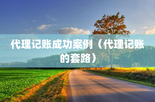 代理记账成功案例（代理记账的套路）