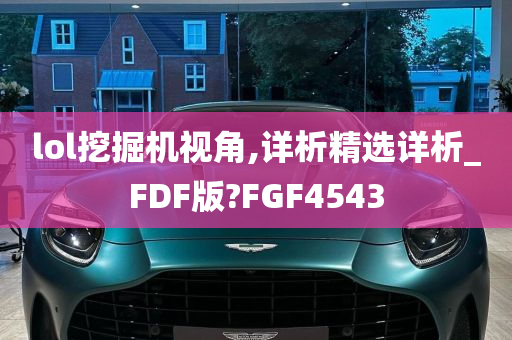 lol挖掘机视角,详析精选详析_FDF版?FGF4543