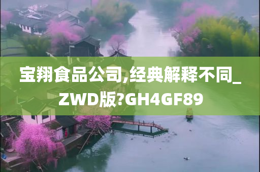 宝翔食品公司,经典解释不同_ZWD版?GH4GF89