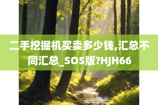 二手挖掘机买卖多少钱,汇总不同汇总_SOS版?HJH66