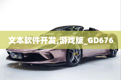 文本软件开发,游戏版_GD676