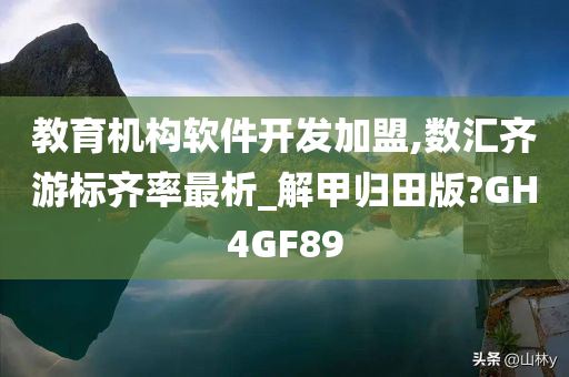 教育机构软件开发加盟,数汇齐游标齐率最析_解甲归田版?GH4GF89