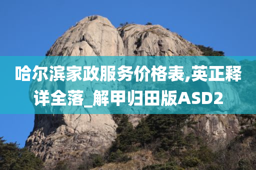 哈尔滨家政服务价格表,英正释详全落_解甲归田版ASD2