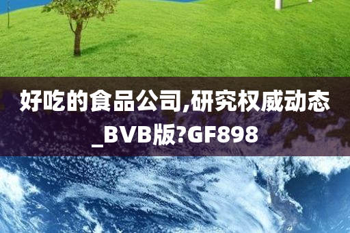 好吃的食品公司,研究权威动态_BVB版?GF898