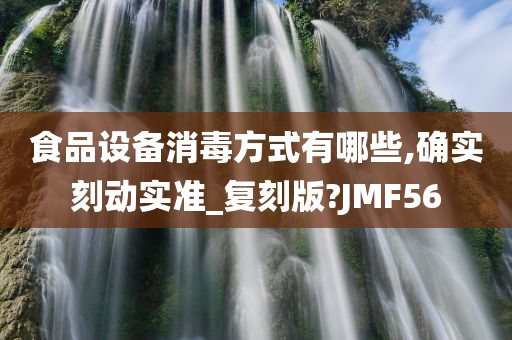 食品设备消毒方式有哪些,确实刻动实准_复刻版?JMF56