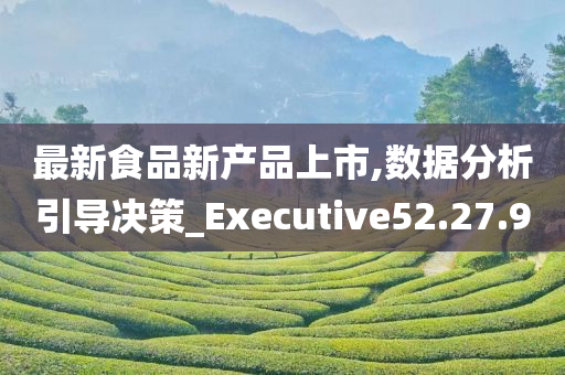 最新食品新产品上市,数据分析引导决策_Executive52.27.90