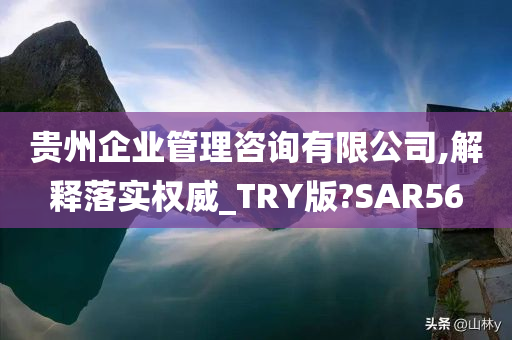 贵州企业管理咨询有限公司,解释落实权威_TRY版?SAR56