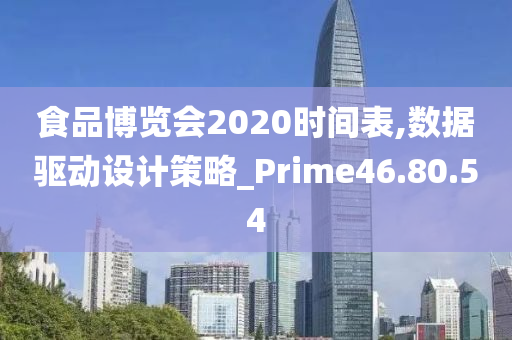 食品博览会2020时间表,数据驱动设计策略_Prime46.80.54