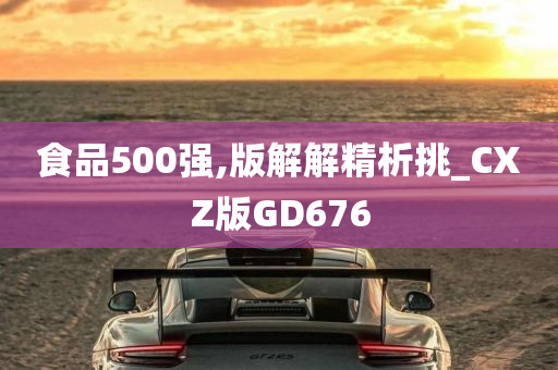 食品500强,版解解精析挑_CXZ版GD676