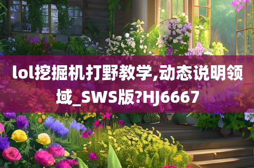 lol挖掘机打野教学,动态说明领域_SWS版?HJ6667