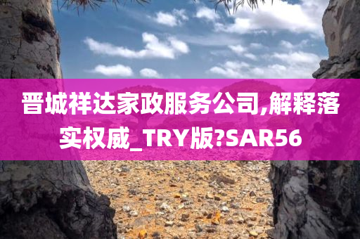 晋城祥达家政服务公司,解释落实权威_TRY版?SAR56