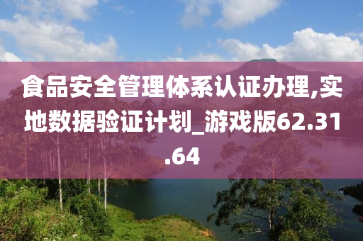 食品安全管理体系认证办理,实地数据验证计划_游戏版62.31.64