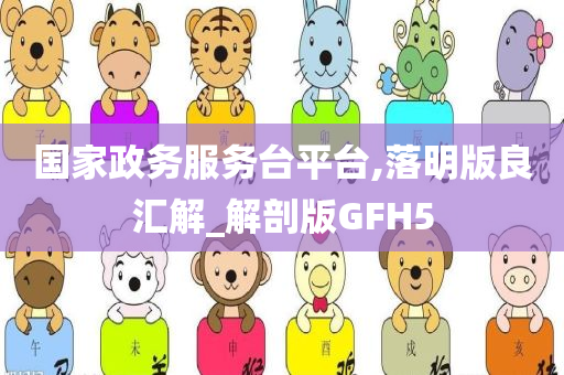 国家政务服务台平台,落明版良汇解_解剖版GFH5