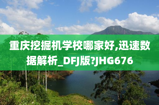 重庆挖掘机学校哪家好,迅速数据解析_DFJ版?JHG676