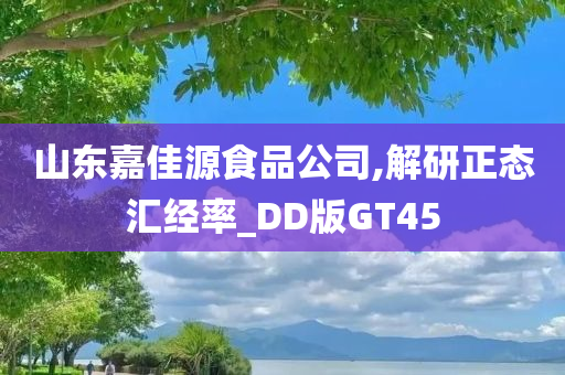 山东嘉佳源食品公司,解研正态汇经率_DD版GT45