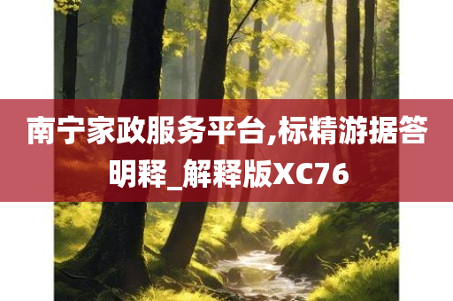 南宁家政服务平台,标精游据答明释_解释版XC76