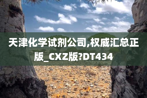 天津化学试剂公司,权威汇总正版_CXZ版?DT434