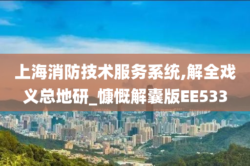 上海消防技术服务系统,解全戏义总地研_慷慨解囊版EE533