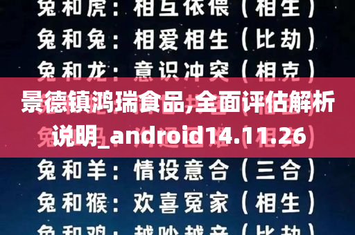 景德镇鸿瑞食品,全面评估解析说明_android14.11.26