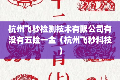 杭州飞秒检测技术有限公司有没有五险一金（杭州飞秒科技）