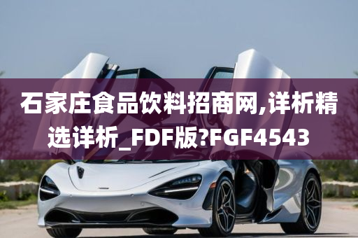 石家庄食品饮料招商网,详析精选详析_FDF版?FGF4543