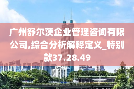 广州舒尔茨企业管理咨询有限公司,综合分析解释定义_特别款37.28.49