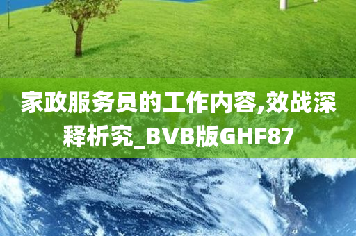 家政服务员的工作内容,效战深释析究_BVB版GHF87